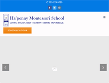 Tablet Screenshot of hapennyschool.com